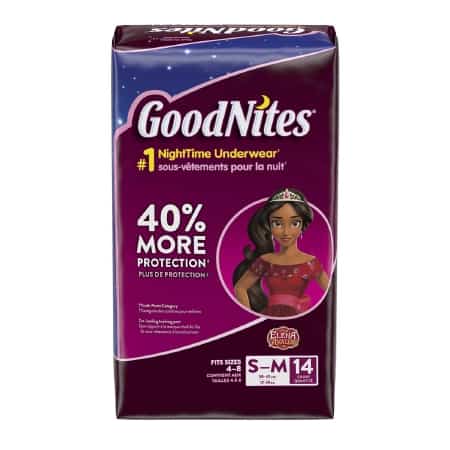Goodnites Bedtime Underwear for Girls